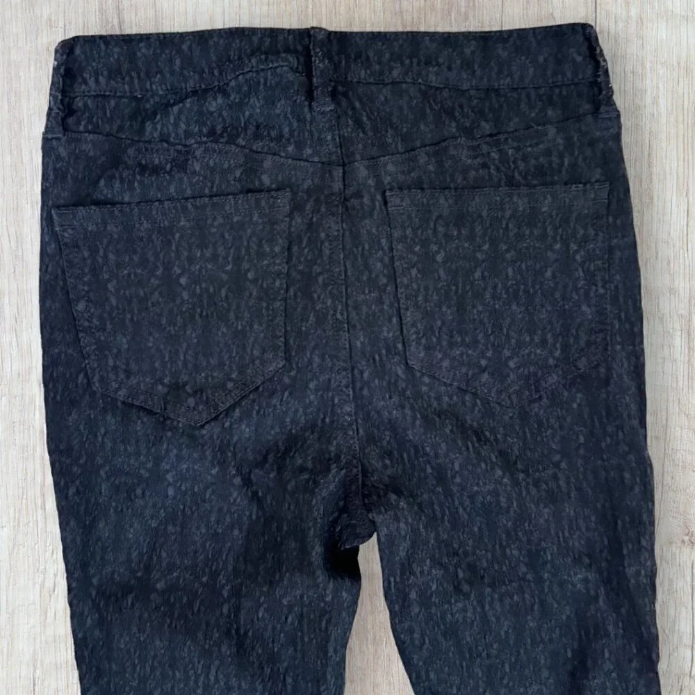 FREE PEOPLE Urban Outfitters Black Textured Skinny Stretch Ankle Pants Womens 27